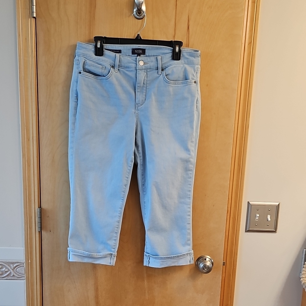 NYDJ Blue Ankle Cropped Jeans